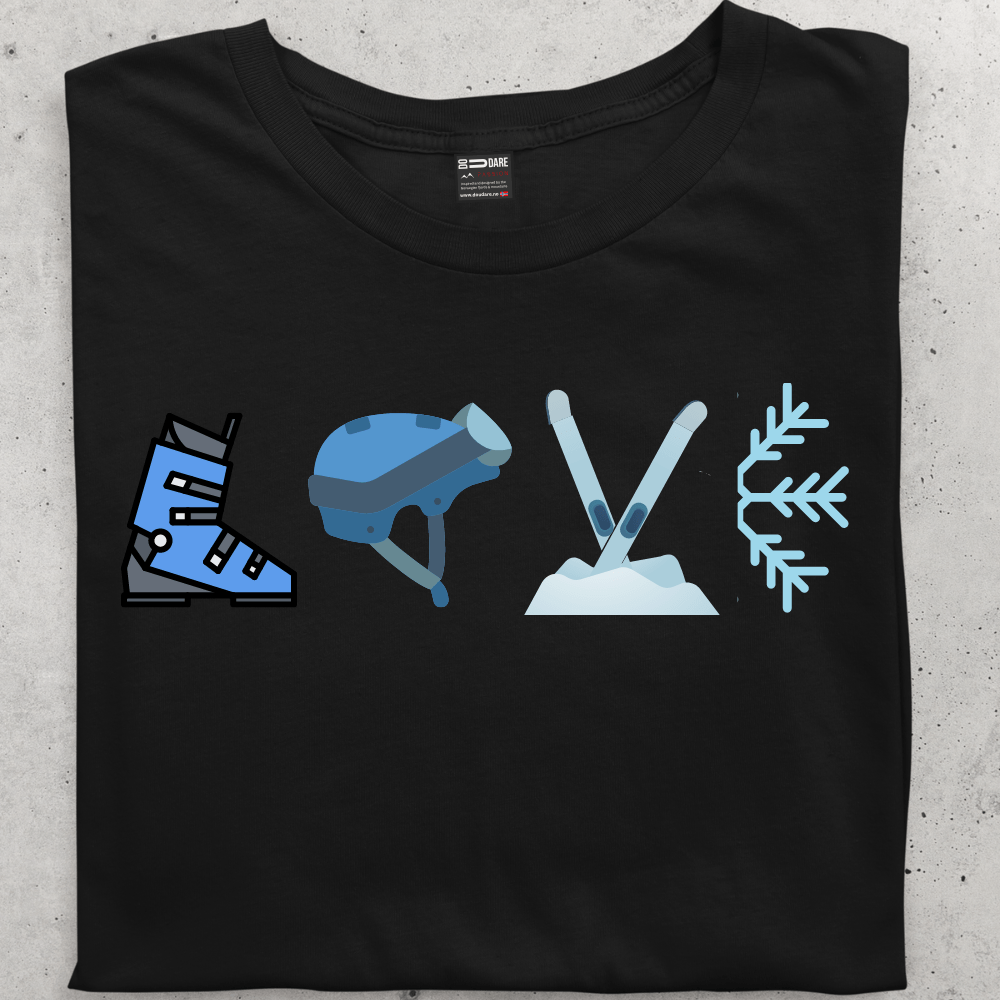 LOVE to SKI Tee - dame - DoUdare