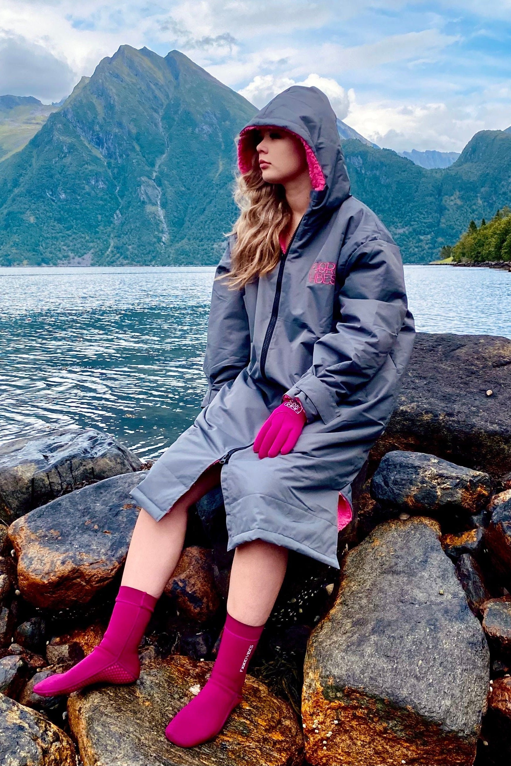 Salty but Sweet™ Polar FjordRobe ECO, Lavendel surf-robe - DoUdare