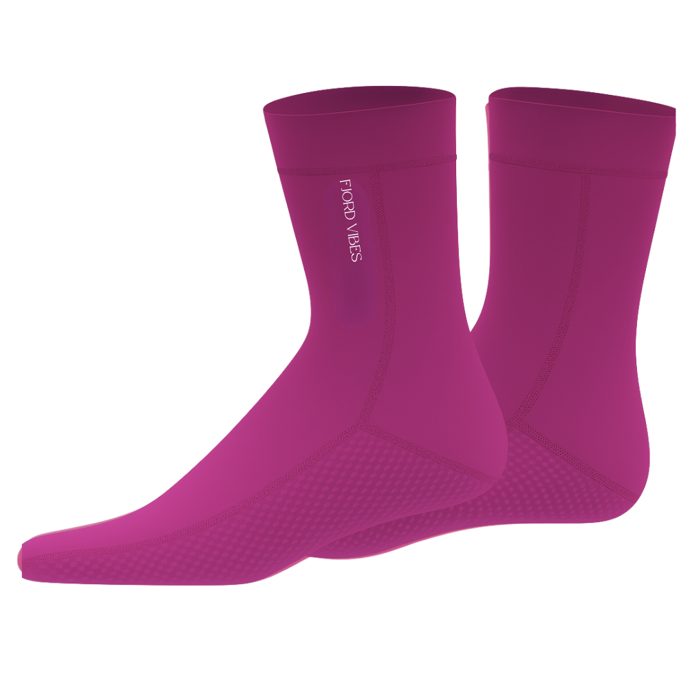5mm neoprene socks purple