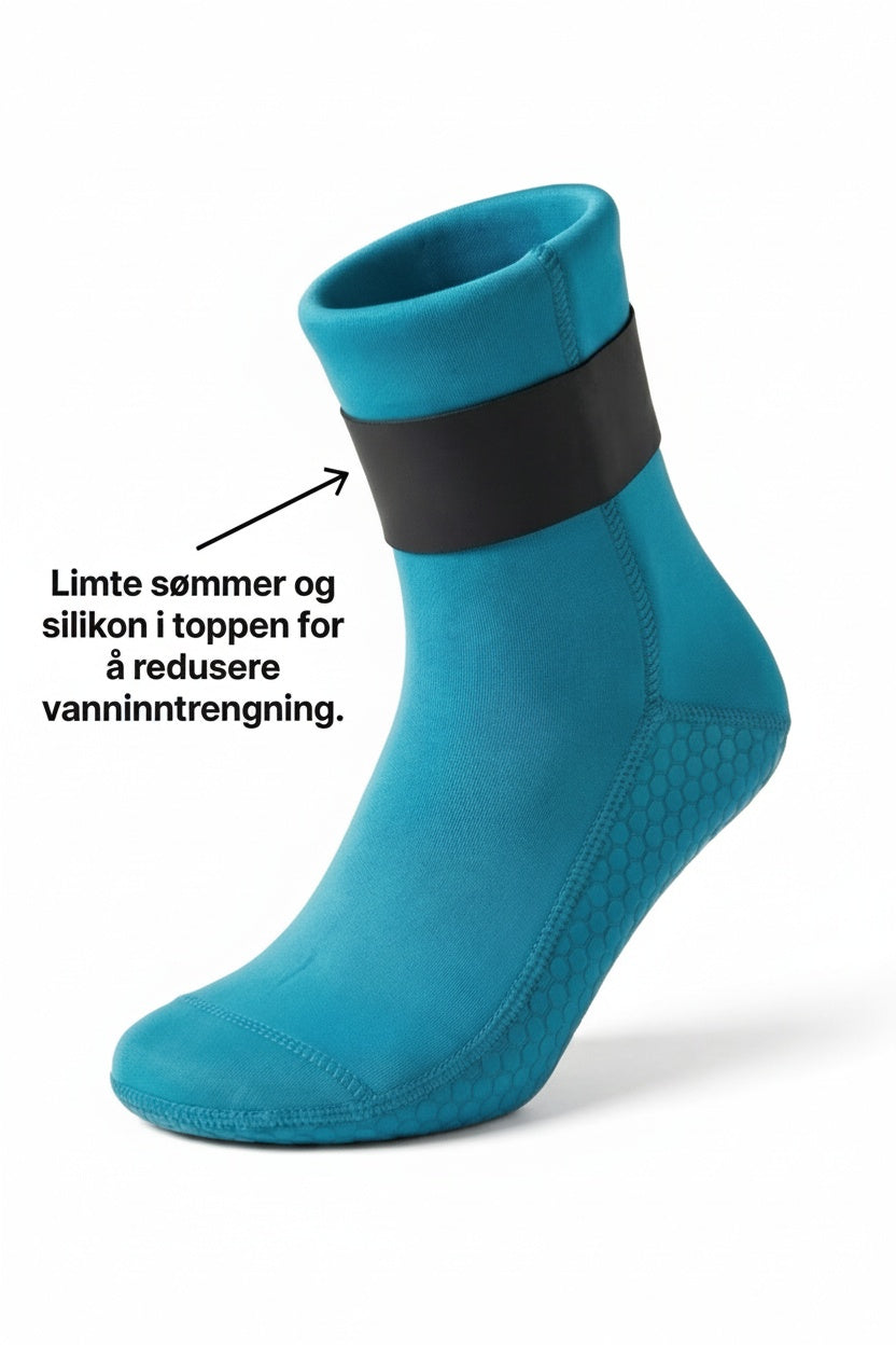 5mm neoprene socks ice-blue