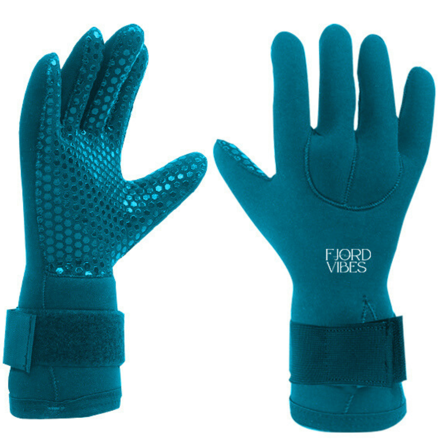 5mm neopren hansker is-blå