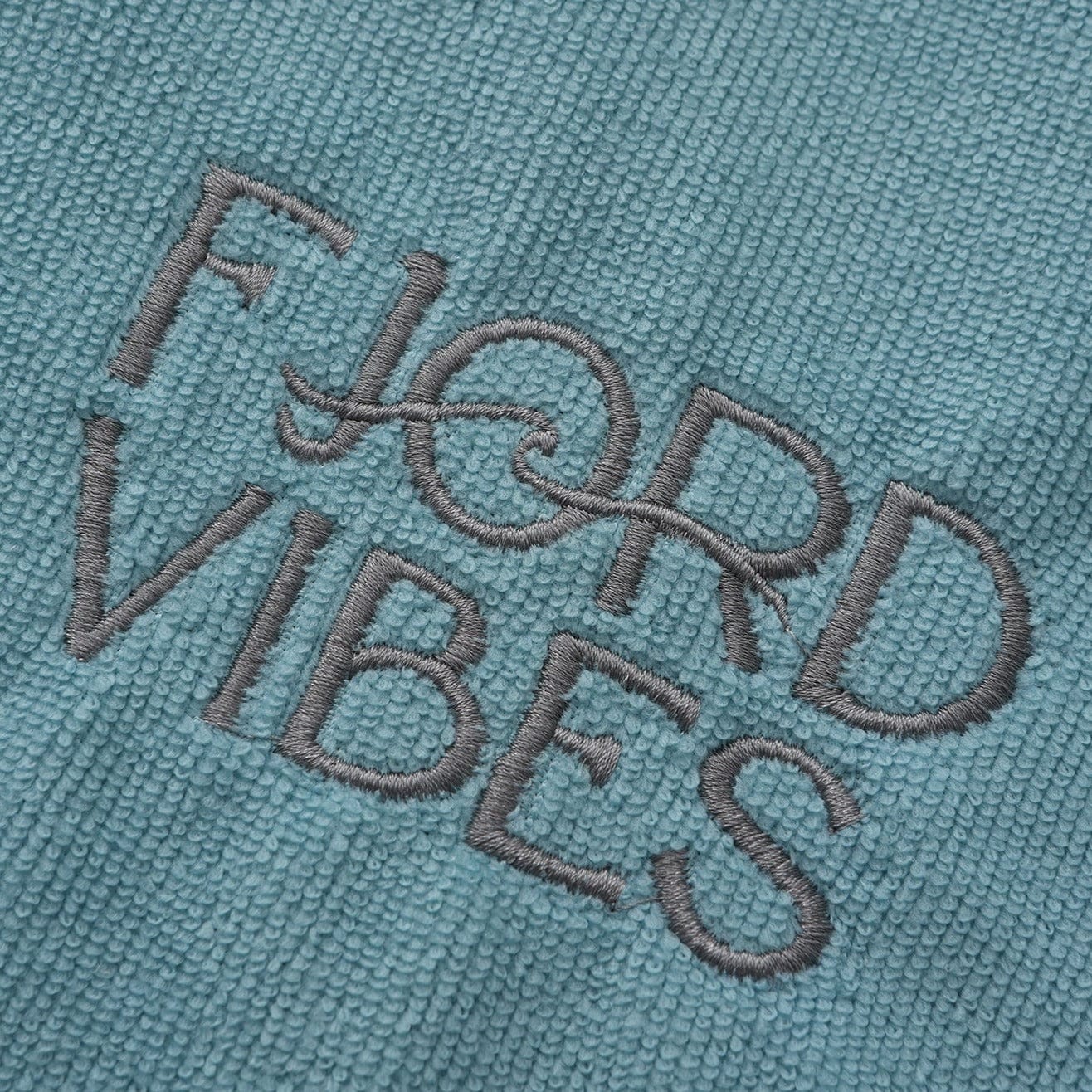 Poncho til isbading Salty but Sweet™ FjordRobe skifteponcho i miljøvennlig microfiber, FjordVibes Glacier-blå / grå - DoUdare