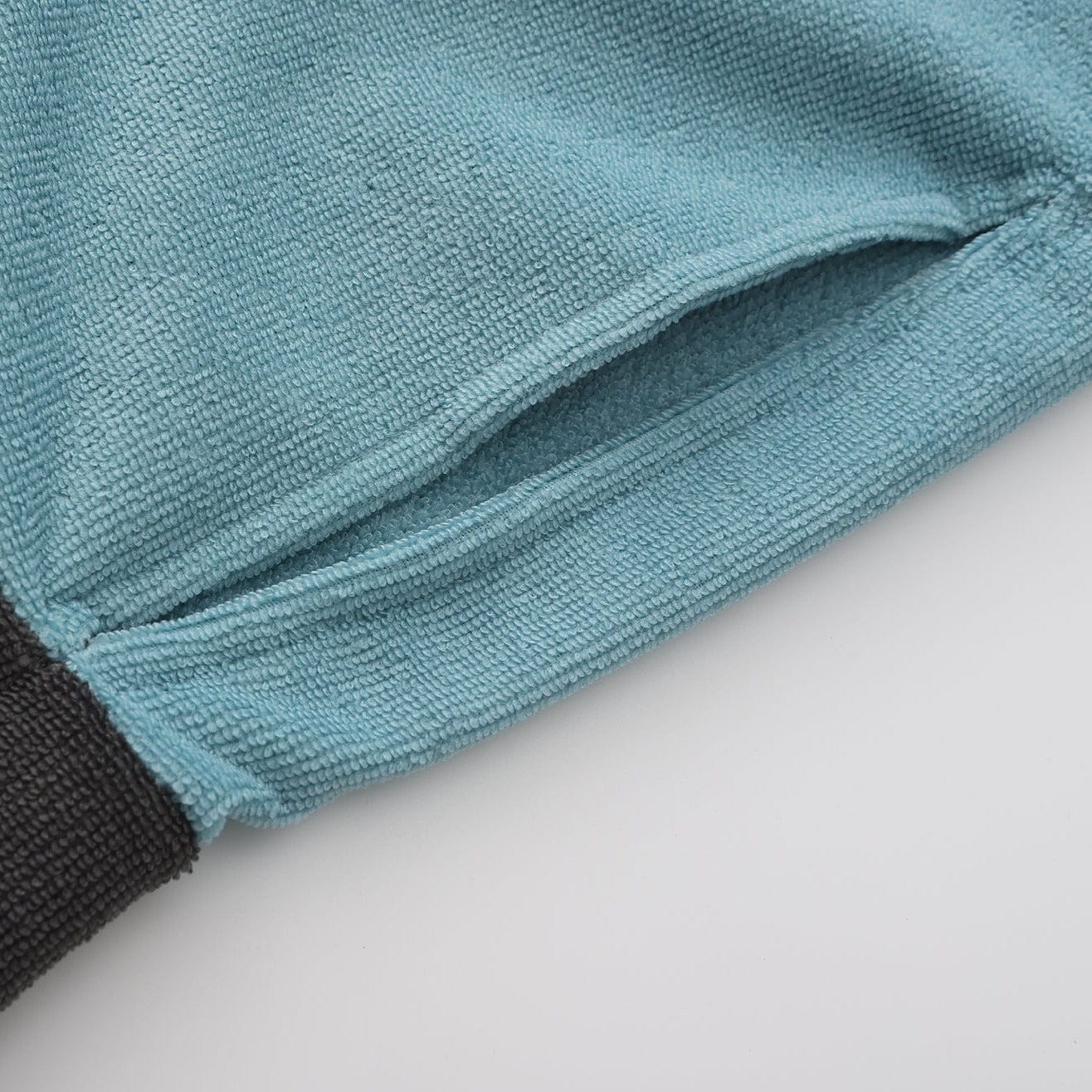 Poncho til isbading Salty but Sweet™ FjordRobe skifteponcho i miljøvennlig microfiber, FjordVibes Glacier-blå / grå - DoUdare