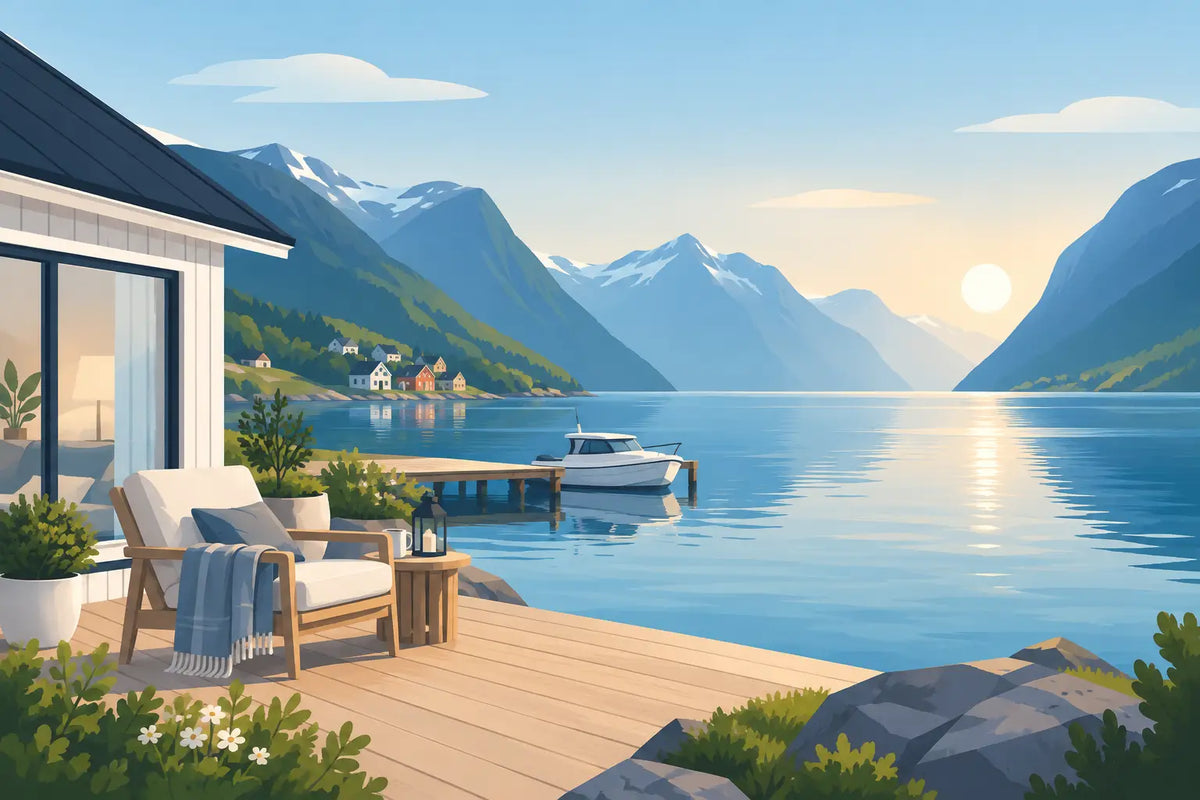 Fjordliv-trender for et enklere liv ved sjøen