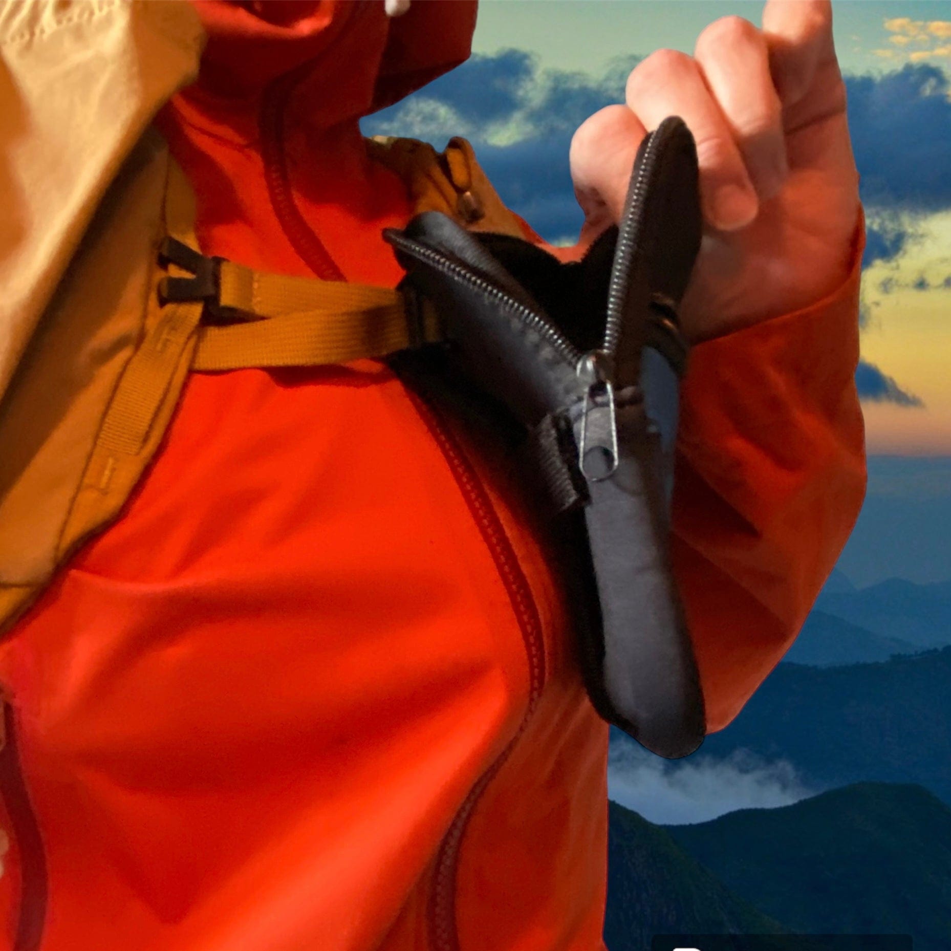 Mobil lomme til ryggsekk-feste Apres Ski - DoUdare