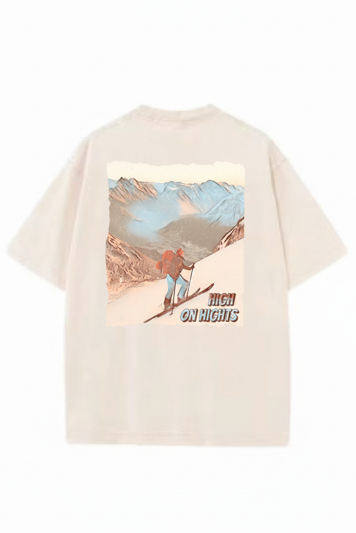 High on Hights - Unisex washed ski tee - NYHET! - DoUdare