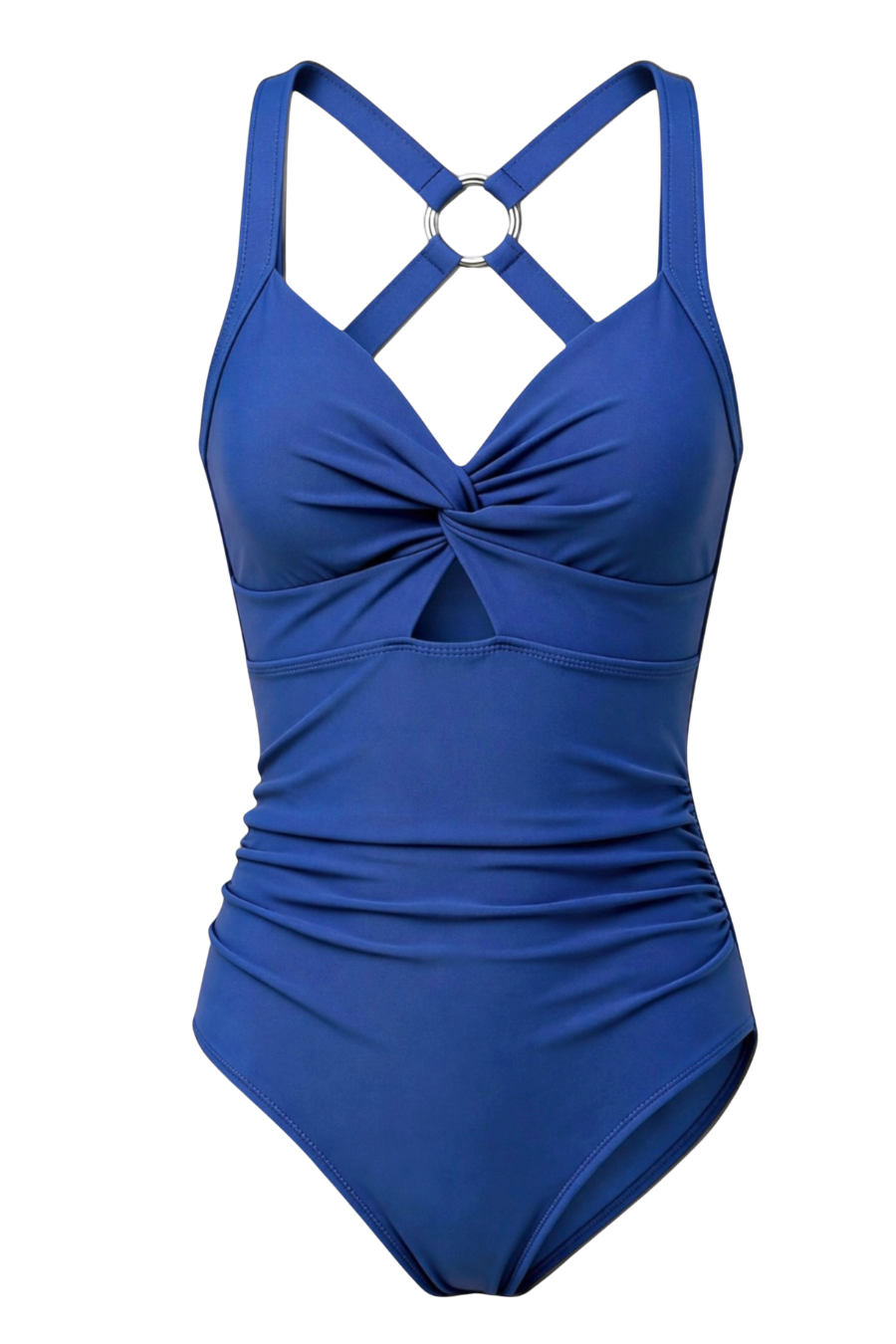 Blå solveig badedrakt fra Fjord Vibes of Norway og DoUDare as  front view